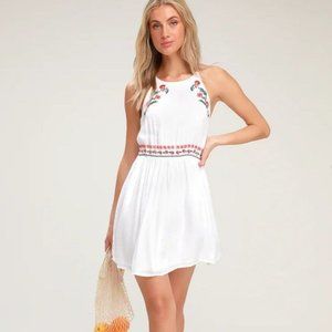 White Embroidered Sunshine Dress